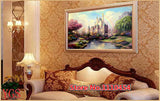 DIY Diamonds Embroidery Fairytale castle Landscape 5D Magic cube Round Diamond Painting Cross Stitch Kits Diamond Mosaic
