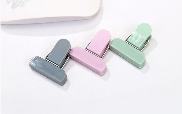 12Pcs/set Bag Clips Snack Fresh Food Storage Bag Sealer Kitchen Tool accessories Mini Vacuum Sealer Clamp Food Clip