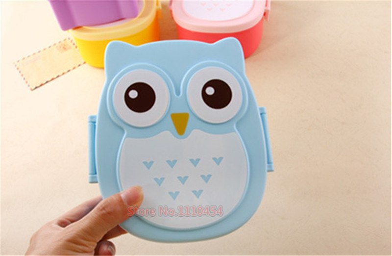 CJ004 Bento box Cartoon cute owl Japan jogo de panelas Bento Lunch meal box tableware Easy-Open microwave oven Secondary image