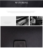 Elegant casual men's wallet vertical section multi-function card holder PU genuine multi-card buckle purse