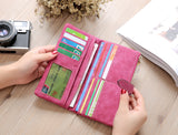 Fashion Luxury Brand Women Wallets Matte Leather Wallet Female Coin Purse Wallet Women Card Holder Wristlet Money Bag Small Bag