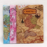New World Trip Map Travel Passport Covers for Men , PVC Leather ID Card Bag Passport holder Passport Wallets 14*10cm