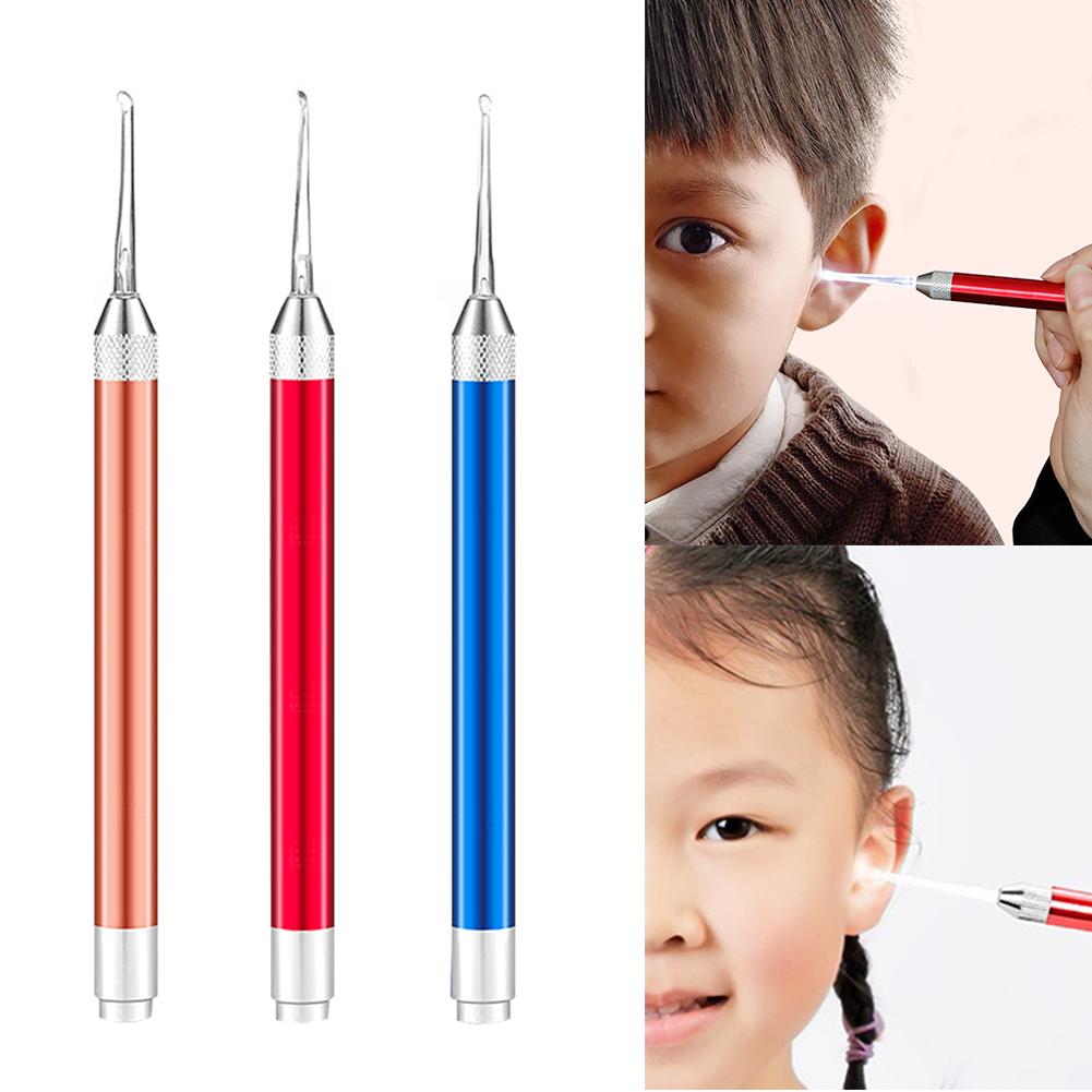 Hot Sell Light Ear Spoon Shiny Earpick Children Visible Earpick Ear Cleaning Random Color Delivery Health Care Main image