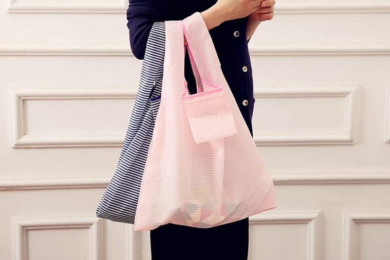 Fashion portable women shopping bag creative printing Oxford cloth folding Ladies bag Kitchen storage bags home accessories