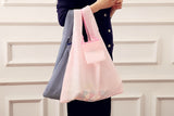 Fashion portable women shopping bag creative printing Oxford cloth folding Ladies bag Kitchen storage bags home accessories
