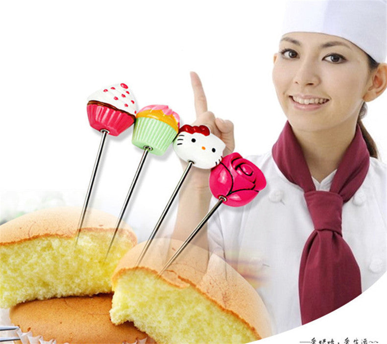 Cake Tester Stirring Rod Long Needle Bread Probe Stainless Steel Cake Muffin Baking Bread Tools Detector Needles