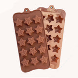Romantic Star Shaped Grade  Silicone Chocolate Mold For The Kitchen Baking Cake Tools Environmental Protection