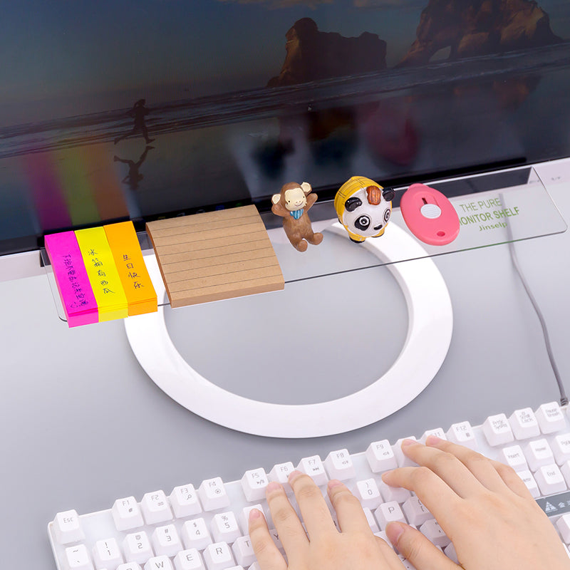 New Computer Display Screen Sticker Acrylic Adhesive Sticky Notes with Charging Hole Phone Holder Bookmark Notes Message Board Secondary image
