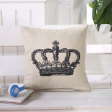 BZ064 Luxury Cushion Cover Pillow Case Home Textiles supplies Lumbar Pillow Flag and crown pillows chair seat