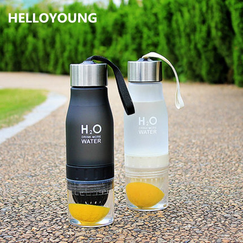 New Xmas Gift 650ml Water Bottle plastic Fruit infusion bottle Infuser Drink Outdoor Sports Juice lemon Portable Kettle Main image