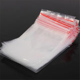 100 pcs/set 0.05 mm Thickness Jewelry  Postal Compressed Lock Reclosable Plastic Poly Clear Bags