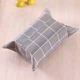 Cotton Linen Tissue Box Towel Napkin Dispenser Storage Bag Paper Holder Cover Tissue Case Home Car Desktop Organizer