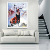 DIY 5D Partial Diamond Embroidery Deer Leader Diamond Painting Cross Stitch Kits Diamond Mosaic Home Decoration