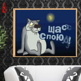 DIY 5D Diamond Embroidery Cute Dog Round Diamond Painting Cross Stitch Kits Diamond Painting Mosaic Home Decoration