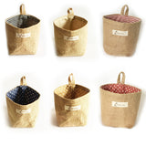 New Living Room Storage Sack Cloth bags Hanging Grocery Cloth Flowerpot Housing Basket
