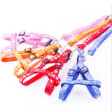 Adjustable Breathable Nylon Dog Harness and leash set Pet Vest Rope Dog Chest Strap Leash Set Collar Leads Harness for small dog