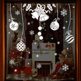 Creative Christmas bells Glass window decoration stickers Wall Stickers Home Decorative Waterproof Wallpapers