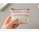 Canvas Wallet Women Card Key Mini Wallets Coin Purse Small Money Bag Clutch Pouch Female Zipper Card Holder Wallet Kids Gift