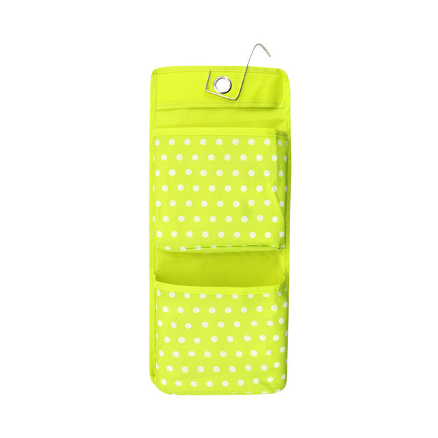Large Pocket Dot Oxford Cloth Storage Bag Wall Door Hanging Storage Bag Sundries Storage Organizers
