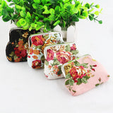 Hot Sale Women Coin Purse Cute Wallet Lady Retro Vintage Flower Small Wallet Hasp Purse Kawaii Bag Clutch Bag
