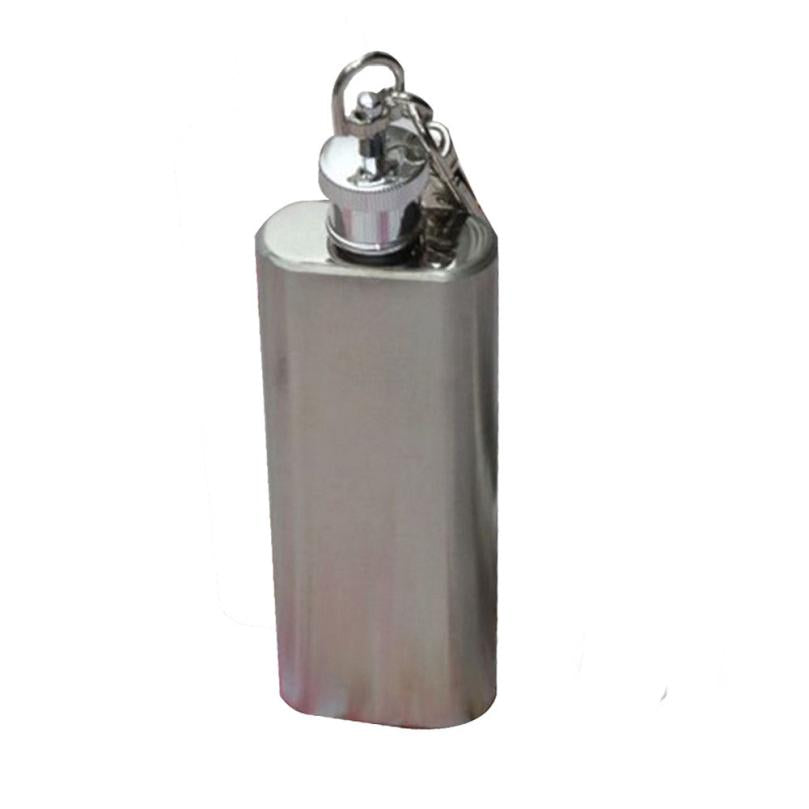 AG 24 Mosunx Business Hot Selling 2oz Mini Stainless Steel Hip Flask Alcohol Flagon with Keychain Main image