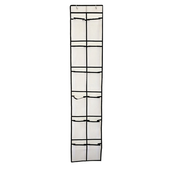 12/24Pocket Over the Door Shoe Organizer Hanging Organizers Space Saver Rack Hanging Storage Hanger
