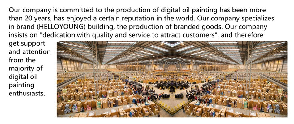 HELLOYOUNG DIY Handpainted Oil Painting Dream Water Digital Painting by numbers oil paintings chinese scroll paintings