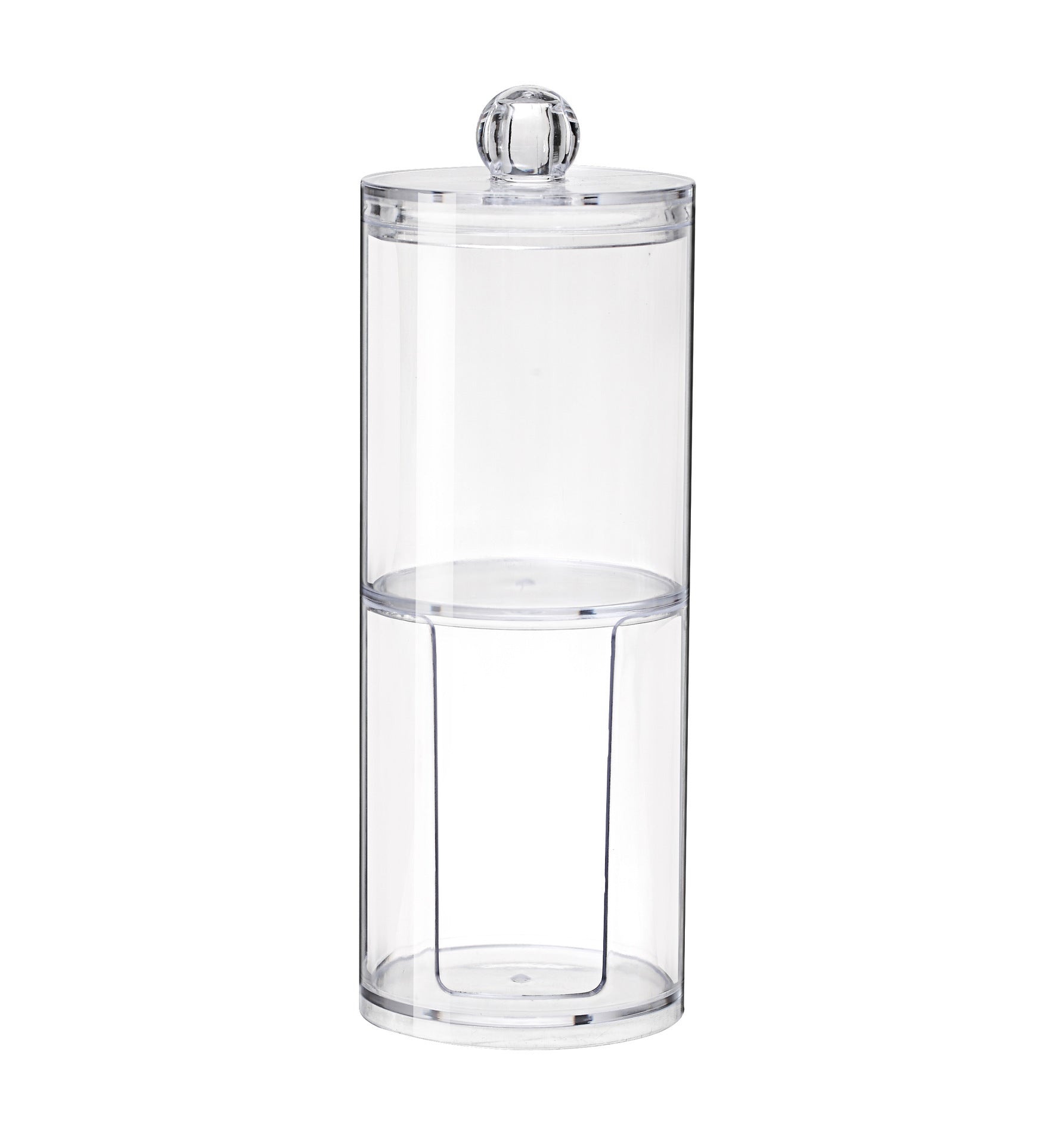 Acrylic Multifunctional Round Qtip Container Cosmetic Makeup Cotton Pad Organizer Jewelry Storage Box Holder and Candy Jars