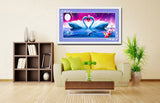 DIY 5D Diamonds Embroidery Only Love Two swans Magic cube Round Diamond Painting Cross Stitch Diamond Mosaic Home Decor