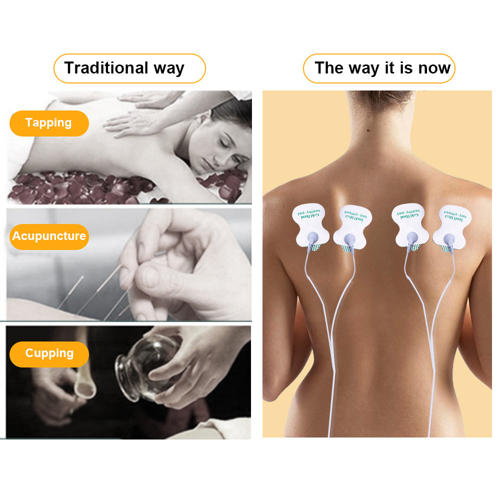 New Russian button Electrical Muscle Stimulator Body Relax Muscle Massager Pulse Tens Acupuncture Therapy Slipper+8 Pads+box Main image
