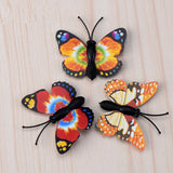 XBJ151 Mini 8pcs Simulation butterfly decoration supplies moss micro landscape deco  Garden deco Creative handicrafts