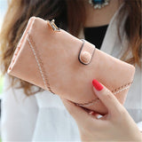 Fashion Retro Matte Stitching leather Wallet Women Long Purse Clutch Women Casual Hasp Dollar Price Wallet Handbag carteira