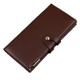New Fashion High quality PU leather clutch mal leather Wholesale Long wallet soft leather buckle card package