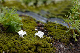 XBJ029 Mini Garden Ornament Miniature Park Seat Bench 2pcs Craft Fairy Dollhouse Decor DIY sand table model material