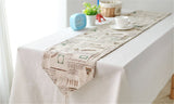 BZ384 American Country Tower Customized cotton ancient British style decoration cabinet's gift linen table runner