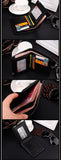 New Long fashion wallet High quality leather PU artificial clutch personality Leisure men's money clamps purse
