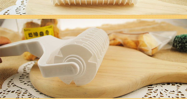 Mini Kitchen Baking Dough Bread Cookie Pie Pizza Pastry Lattice Roller Cutter Plastic Net Roller Cutter Hob