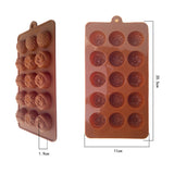 Pretty Tulips and Rose Shape For Chocolat Mold 15 Holes Modeling Grade Silicone Material ChocolateMold Cake Tools
