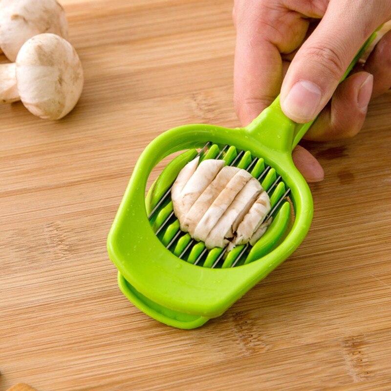 New Egg Mushroom Fruit Slicer With Long Handle Eggs Fruit Sectioner Kitchen Accessories Kitchen Cooking Tool
