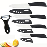 Brand top quality Christmas present Zirconia Ceramic Knife set 3" 4" 5" 6" inch+ Peeler+Covers fruit knife set