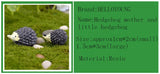XBJ100 Mini 5pcs Hedgehog mother and little hedgehog decor supplies moss micro landscape deco  Garden deco Creative handicrafts