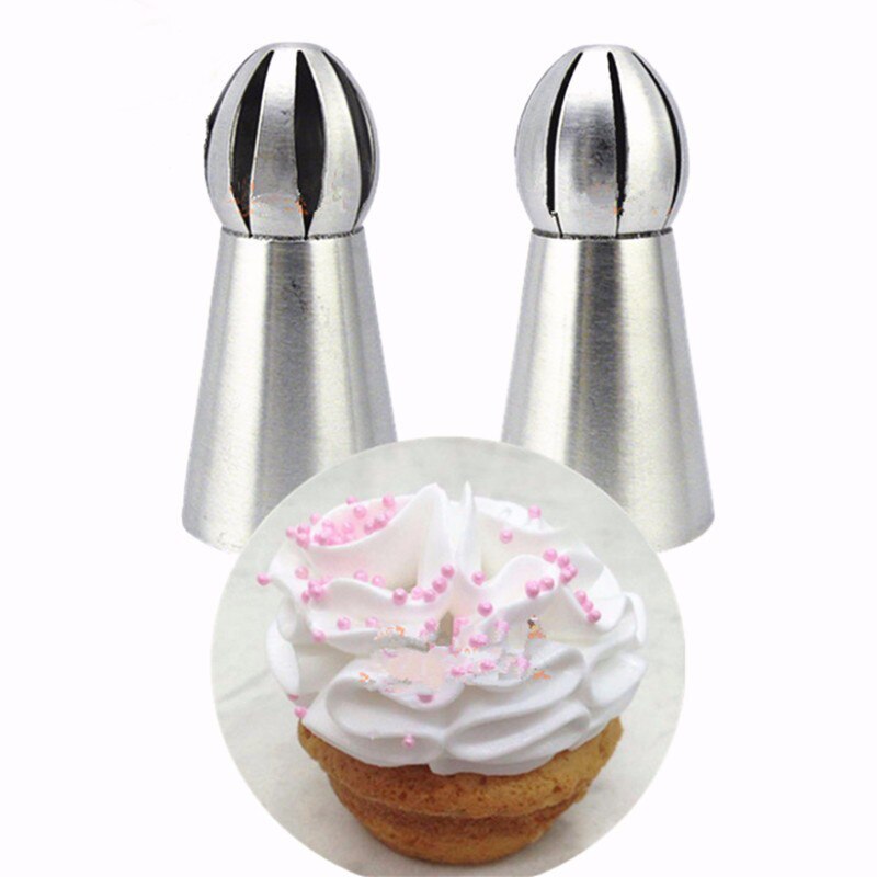 Torch Russian 1 pcs 2 Design Tulip Nozzle Cake Stainless Steel Baking Nozzle Cupcake Piping Nozzles Nozzles Tips