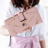 Women Wallet Leather Card Coin Holder Money Clip Long Phone Clutch Photo High Quality Photo Fashion Cash Pocket Female Purse