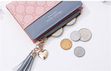 Tassels Zipper&Hasp Women Wallet For Coin Card Cash Invoice Fashion Lady Wallets Small Purse Short Solid Female Clutch Carteras