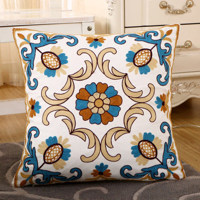 BZ137 Luxury Cushion Cover Pillow Case Home Textiles supplies Lumbar Pillow Embroidery Cushion chair seat