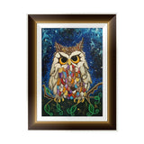 DIY 5D Partial Diamond Embroidery Owl Round Diamond Painting Cross Stitch Kits Diamond Mosaic Home Decoration