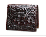 Crocodile pattern men's short wallet leisure wallet High-quality genuine leather Spring and summer new leather wallet