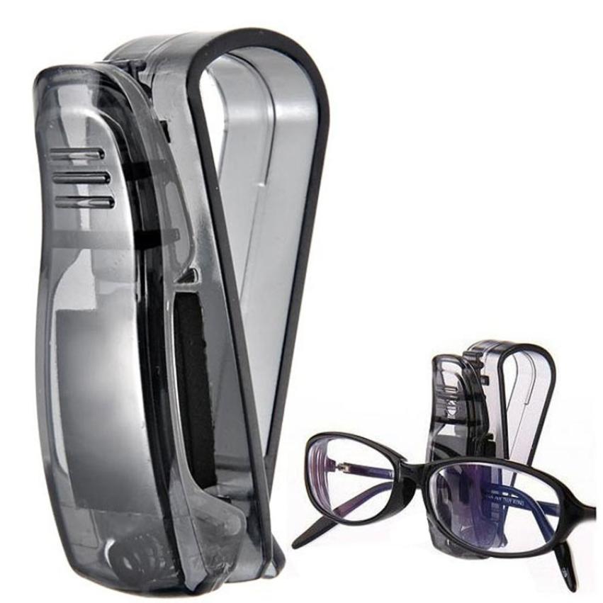 Hot sale Car Sun Visor Glasses Sunglasses Ticket Receipt Card Clip Storage Holder Racks for drop shipping