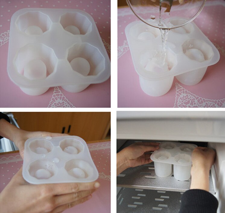 Cup Shape 1 pcs Ice Mold Soft Silicone Frozen Ice Tube Mould Party&Bar Ice Cubes Tray Ice Maker for Coke Novelty Gifts