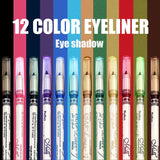Menow Brand 12 Colors/Set Eyeliner Lip Pencil Waterproof Eye shadow Make up kit Cosmetic 3-in-one Eyes Makeup maquiagem 5471